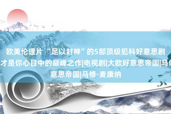 欧美伦理片 “足以封神”的5部顶级犯科好意思剧，哪一部才是你心目中的巅峰之作|电视剧|大欧好意思帝国|马修·麦康纳