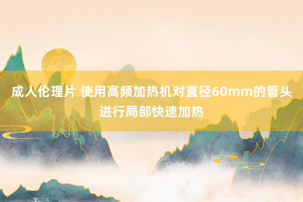 成人伦理片 使用高频加热机对直径60mm的管头进行局部快速加热