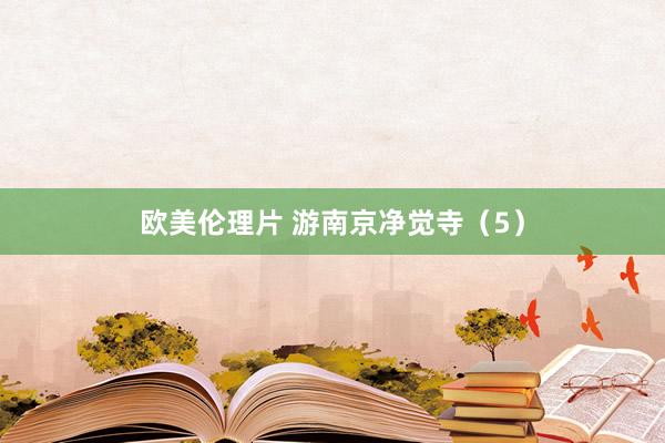 欧美伦理片 游南京净觉寺（5）